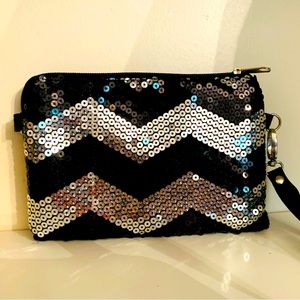 Sequin wristlet